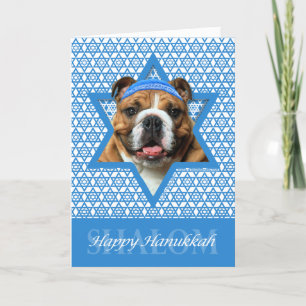 Hanukkah Star van David - Bulldog Feestdagen Kaart