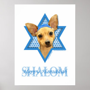 Hanukkah Star van David - Chihuahua Poster