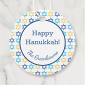 Hanukkah Star van David Classic Round Sticker Bedankjes Labels (Voorkant)
