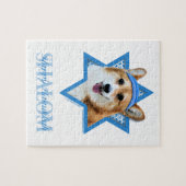 Hanukkah Star van David - Corgi - Owen Legpuzzel (Horizontaal)