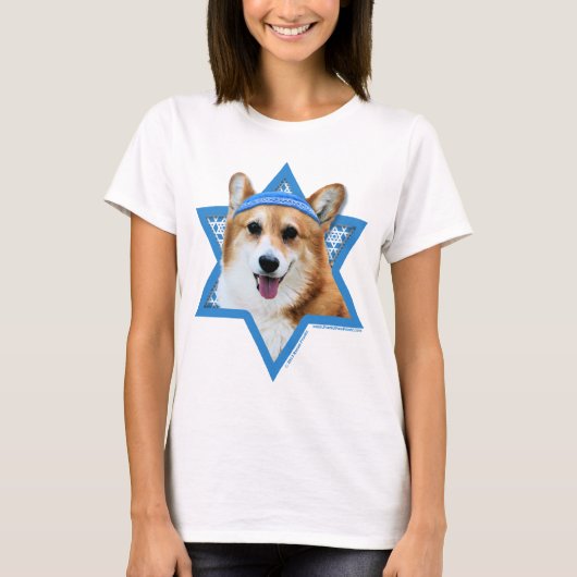 Hanukkah Star van David - Corgi - Owen T-shirt (Voorkant)