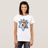 Hanukkah Star van David - Corgi - Owen T-shirt (Voorkant volledig)