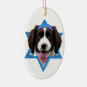 Hanukkah Star van David - English Springer Spaniel Keramisch Ornament (Rechts)