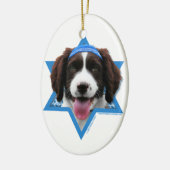 Hanukkah Star van David - English Springer Spaniel Keramisch Ornament (Links)