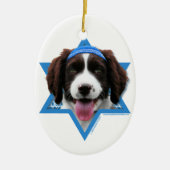 Hanukkah Star van David - English Springer Spaniel Keramisch Ornament (Voorkant)