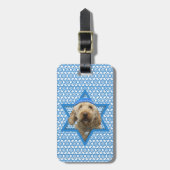 Hanukkah Star van David - GoldenDoodle Bagagelabel (Voorkant verticaal)