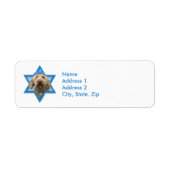 Hanukkah Star van David - GoldenDoodle Etiket (Voorkant)