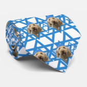 Hanukkah Star van David - GoldenDoodle Stropdas (Opgerold)