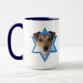 Hanukkah Star van David - Jack Russell Terrier Mok (Links)