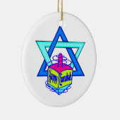 Hanukkah Star van David Keramisch Ornament (Rechts)