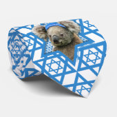 Hanukkah Star van David - Koala Beer Stropdas (Opgerold)