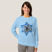 Hanukkah Star van David - Maltees T-shirt (Voorkant volledig)