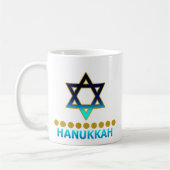 Hanukkah Star van David Menorah Koffiemok (Links)