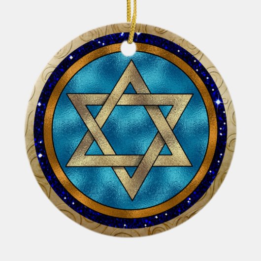 Hanukkah Star van David Ornament (Voorkant)