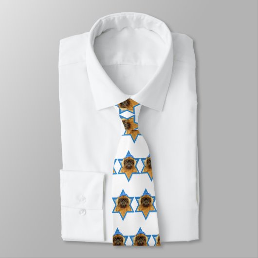 Hanukkah Star van David - Pekingese - Pebbles Stropdas (Gebonden)