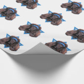 Hanukkah Star van David - Poodle - Bix Cadeaupapier (Hoek)