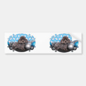 Hanukkah Star van David - Poodle - Murphy Bumpersticker (Voorkant)