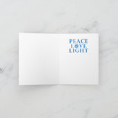 Hanukkah Star van David - Pug Feestdagen Kaart (Binnen)