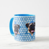 Hanukkah Star van David - Pug Mok (Voorkant links)