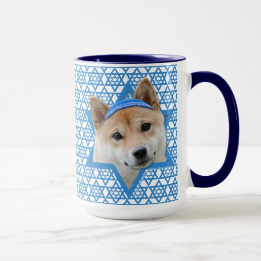 Hanukkah Star van David - Shiba Inu Mok (Rechts)