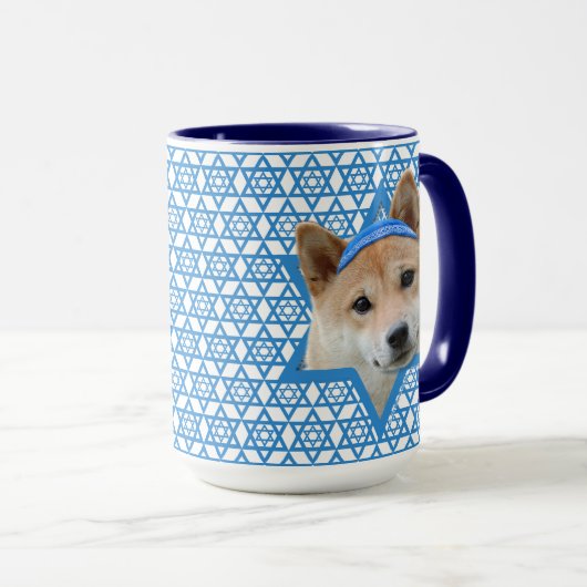 Hanukkah Star van David - Shiba Inu Mok (Voorkant rechts)