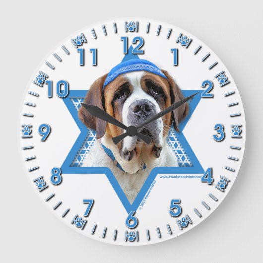 Hanukkah Star van David - St Bernard Grote Klok (Voorkant)