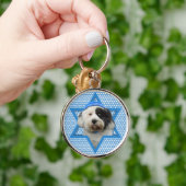 Hanukkah Star van David - Tibetaanse Terrier Sleutelhanger (Hand)
