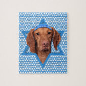 Hanukkah Star van David - Vizsla - Reagan Legpuzzel (Verticaal)