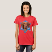 Hanukkah Star van David - Vizsla - Reagan T-shirt (Voorkant volledig)