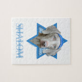 Hanukkah Star van David - Weimaraner Legpuzzel (Horizontaal)
