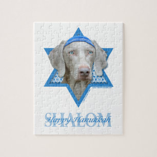 Hanukkah Star van David - Weimaraner Legpuzzel