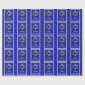 Hanukkah Star van David Wrapping Paper Cadeaupapier (Vlak)