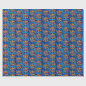 Hanukkah Star van David Wrapping Paper Gift Wrap Cadeaupapier (Vlak)