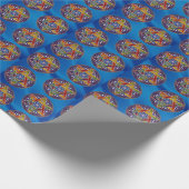 Hanukkah Star van David Wrapping Paper Gift Wrap Cadeaupapier (Hoek)
