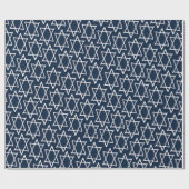 Hanukkah Star van David Wrapping Paper - marine Cadeaupapier (Vlak)