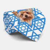 Hanukkah Star van David - Yorkshire Terrier Stropdas (Opgerold)