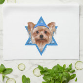 Hanukkah Star van David - Yorkshire Terrier Theedoek (Gevouwen)