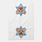 Hanukkah Star van David - Yorkshire Terrier Theedoek (Verticaal)
