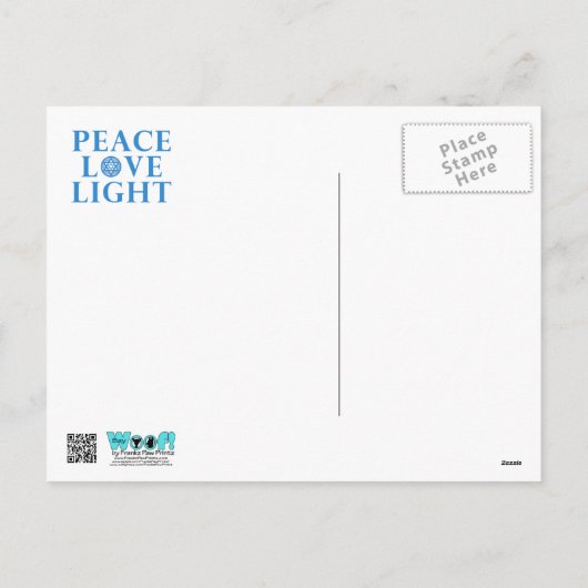 Hanukkah Ster van David - Beagle Feestdagenkaart (Achterkant)