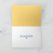 Hanukkah Ster van David Vouw Kerstkaart Feestdagen Kaart (Binnen)