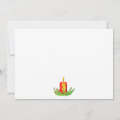 Hanukkah Sterren en Kaarsen Feest Kaart (Achterkant)