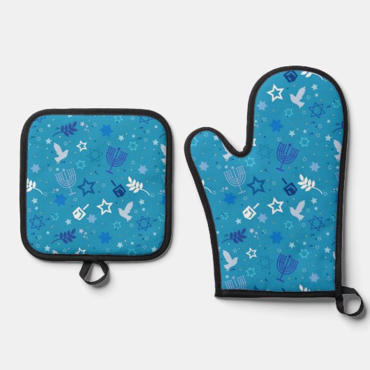 Hanukkah Sterren Ovenwant Set (Voorkant)