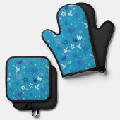 Hanukkah Sterren Ovenwant Set (Voorkant / Achterkant)