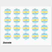 Hanukkah Stickers (1 1/2 of 3 inch) "Chevron Menor (Vel)