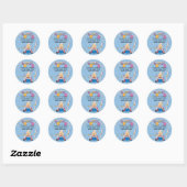 Hanukkah Stickers (1 1/2 of 3 inch) gepersonalisee (Vel)
