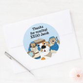 Hanukkah Stickers (1 1/2 of 3 inch) gepersonalisee (Envelop)