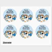 Hanukkah Stickers (1 1/2 of 3 inch) gepersonalisee (Vel)