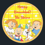 Hanukkah Stickers (1 1/2 of 3 inch) Hanukkah Fun!<br><div class="desc">Pas het lettertype aan door de tekengrootte, -stijl, -kleur en -tekst aan te passen. Zoveel toepassingen: Van cadeaustickers: Dank je stickers op traktassen, Dektoppers (plakken op zware kaartjes, uitsnijden van sticker, tapijtpikken op de achterkant van kaartjes), of hoe zit het met Gift Labels (stoken op zware kartonnen voorraad, uitsnijden van...</div>