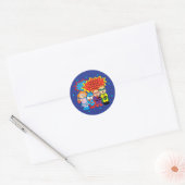 Hanukkah-Stickers (1 1/2 of 3 inch) Super Heroes Ronde Sticker (Envelop)