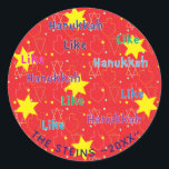 Hanukkah Stickers (1 1/2 of 3") "Net als Hanukkah"<br><div class="desc">Pas het lettertype aan door de tekengrootte, -stijl, -kleur en -tekst aan te passen. Zoveel gebruik: Van en naar cadeautjes stickers, Dank je stickers op traktassen, Dektoppers (plakken op zware kartonnen voorraad, uitgesneden sticker, tapijtpikken op de achterkant van de kartonnen voorraad), of hoe zit het met Gift Labels (stoken op...</div>